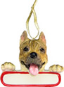 Brindle Pit Bull Christmas Ornament